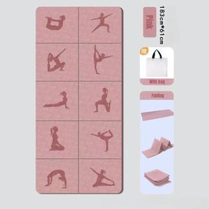 Wholesale Eco-Friendly <b>TPE</b> Yoga Mat Convenient Portable Foldable Design with 6mm Thick Carrying Case - Product Image 2