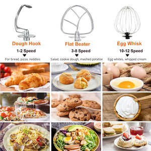 6.5L 7L 8.5L 10L 12L chuyên nghiệp bột trộn nhà máy đa chức năng 3 trong 1 đứng trộn Màn hình LED Máy trộn thực phẩm - Product Image 4