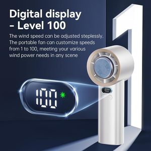 Nuevo Ventilador de Refrigeración de Alta Velocidad, Enfriador de Aire, Compresor de Hielo, 100 Niveles de Ajuste, Ventilador de Mano Portátil de Alta Velocidad con Logotipo - Product Image 4