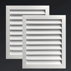 Persiennes carrées en alliage d'aluminium de conception moderne ouvertures de <span class=keywords><strong>ventilation</strong></span> étanches et durables adaptées à la <span class=keywords><strong>ventilation</strong></span> extérieure - Product Image 1