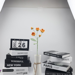 2025SY acabado de punto de ganchillo Decoración de mesa para el hogar <span class=keywords><strong>10</strong></span> colores girasol Rosa Margarita lirio boda flores decorativas plantas - Product Image 6