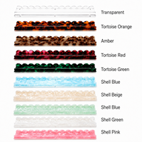 Support de Mahjong Américain de Luxe en Acrylique Magnétique Écologique Durable Portable 20 Pouces pour 3 Joueurs, Jeu de 4 Pièces Effet Écaille de Tortue