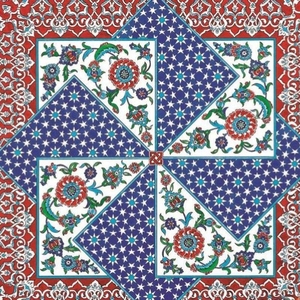 High Quality Islamic Handmade Ceramic 600*600mm Antibacterial <strong>Borders</strong> for Interior Exterior Decorations for Floor Carpet <strong>Wall</strong> - Product Image 2