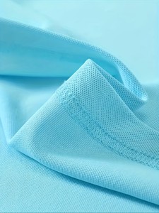 Chemise blanche à manches courtes pour homme, col marin, poignets brodés, logo, style preppy, respirante, tissée, extensible dans les quatre sens - Product Image 2