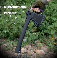 Hache multifonctionnelle essentielle pour la survie en plein air, hache-tomahawk, marteau, hache, kit de camping, outils multifonctions, hache avec couteau et scie cachés