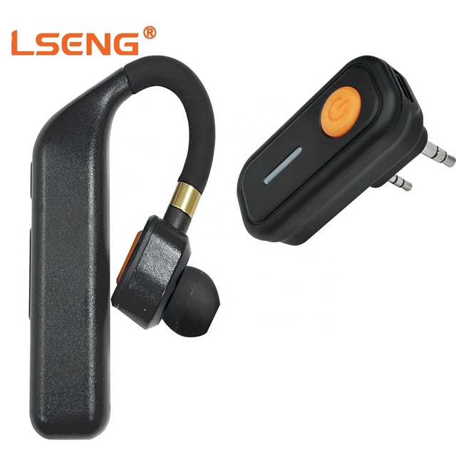 Walkie Talkie Bluetooth Earpiece 2.4G Wireless Headset for Two Way Radio Security Site Operation