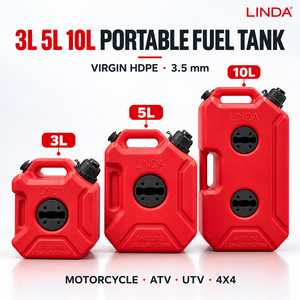 <span class=keywords><strong>Bidon</strong></span> de Carburant 3L 5L <span class=keywords><strong>10L</strong></span> HDPE avec Bec Verseur et Supports de Verrouillage pour Moto, VTT, UTV, 4x4, Tout-Terrain LINDA - Product Image 1