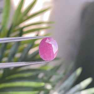 Piedra Preciosa Ovalada Suelta de Rubí Natural de 3.16 CT, 12.0 X 9.3 MM, OM GEMS - Product Image 5