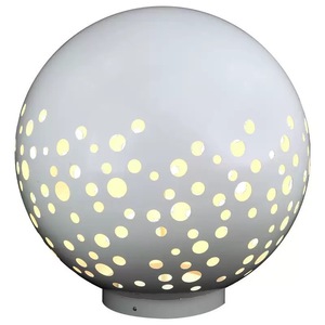 Lampes LED <span class=keywords><strong>à</strong></span> intensité variable haute efficacité pour aménagement paysager extérieur moderne de villas, cours et parcs, design <span class=keywords><strong>boule</strong></span> creuse en acier inoxydable, respectueuses des yeux - Product Image 6