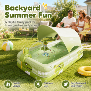 Extra Großer Aufblasbarer Swimmingpool Kinderpool für Familie & Heim-Sportunterhaltung Produkt Familien-Aufblaspool - Product Image 4