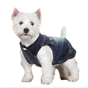 Fabrika kaynağı özel moda lüks Jean köpek giysileri yeni klasik tasarımcılar ceketler yelek tulum fabrika kaynağı özel - Product Image 4