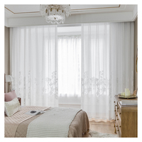 Innermor Élégant moderne Tulle voilages de luxe prêt à l'emploi Burnout pour chambre et salon