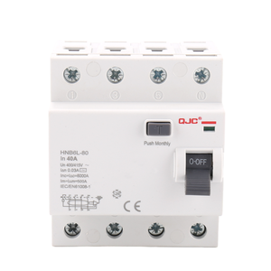 เครื่องตัดกระแสไฟฟ้า qjc rccb elcb 6KA 4ขั้ว6/<span class=keywords><strong>10</strong></span>/16/20/32/40/50/63/80/100/125แอมป์230V/415V ที่เหลือ - Product Image 2