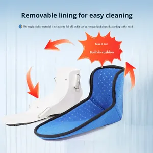 Orthopädischer Knöchel-<span class=keywords><strong>Cam</strong></span>-Walker-Stiefel Verstellbare Nylon-Achillessehnen-Rehabilitationsstütze für Männer Frauen Fußverletzungen - Product Image 2