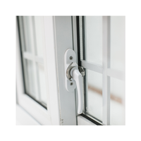 Nouvelle conception moderne populaire Fenêtre en PVC Fenêtres coulissantes en PVC blanc carré Verre trempé Fenêtre coulissante en PVC