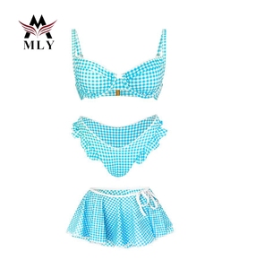 MLY Fabricante de Moda Praia Personalizada 2026 Novo Verão Feminino Conjunto de Duas Peças com Top Triângulo Biquíni Micro Fio Dental Sexy Traje de Banho - Product Image 2