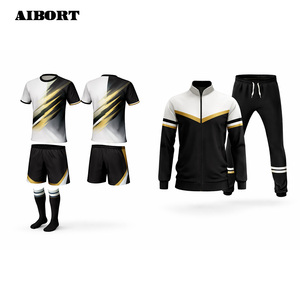 Maillot de football personnalisé Aibort, conçu pour la performance, en maille respirante, avec évacuation efficace de l'humidité et conception de contour stable - Product Image 5