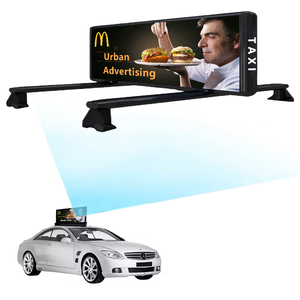 Taxi Top Led Kfc Publicidad Video Impermeable Publicidad de doble cara Pantalla Led P5 P2.5 Taxi Led Sign Car Top Led Display - Product Image 1