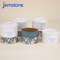 Boîte de rangement cylindrique en carton personnalisée pour aliments, emballage en tube de papier kraft pour thé et café