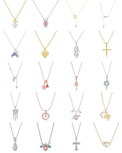 Collar con Colgante <span class=keywords><strong>de</strong></span> <span class=keywords><strong>Plata</strong></span> 925 Chapado en Oro Rosa con Diseño <span class=keywords><strong>de</strong></span> Amantes y Circonita para Mujer - Regalo <span class=keywords><strong>de</strong></span> Aniversario, Boda y Joyería para Fiestas - Product Image 1