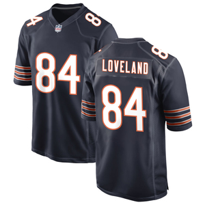 Maillots de football américain personnalisés 2026 Chicago, brodés et cousus, uniformes sportifs pour jeunes avec logos, bleu marine - Product Image 5