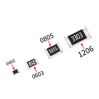 0201 4014 1206 0603 0805 R007 R010 R025 470 Ohms 2.2 Ohm 10k 1k Chip Smd Kit de résistance