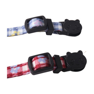 Grosir hewan peliharaan memimpin aksesoris mewah bunga dibayar kerah kucing dengan dasi kupu-kupu - Product Image 3