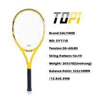 Raquette de tennis professionnelle BaboBee 100% fibre de carbone de qualité supérieure, sac gratuit, 55-65lbs fileté, ultra-légère 265±5g