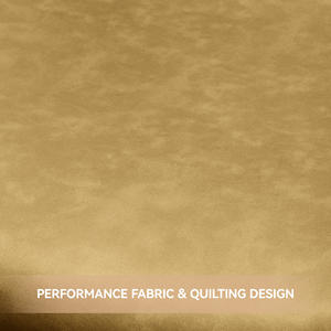 Chaise de salle à manger ergonomique à dossier incurvé, style mid-century moderne, siège élargi, tissu doux et performant, base en métal robuste, design confortable - Product Image 2