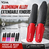 Garde-boue rétractable pour vélo pliant VXM, en alliage d'aluminium et PP, pliable et torsadable, réduit la résistance à la roulement, idéal pour les conditions météorologiques humides