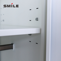 SMILE LNSB Meubles de bureau personnalisés, armoire à vêtements en acier à 3 portes, montage au sol, design moderne