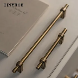Antique Bronze Solid Brass Tủ Xử Lý Và Núm Ngăn Kéo Knobs T Bar Phòng Ngủ Nhà Bếp Tủ Phần Cứng/Ngăn Kéo Xử Lý - Product Image 3