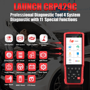 CRP429C Vehicle Tools <strong>Diagnostic</strong> Tools Testing Equipment 4 Systems OBDII <strong>Code</strong> <strong>Reader</strong> <strong>Scanner</strong> - Product Image 2
