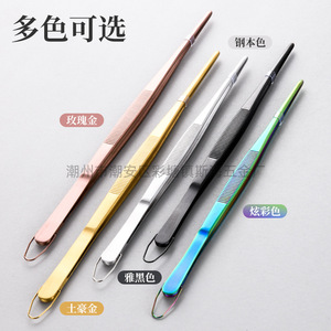 Pinzas para barbacoa de acero inoxidable, transfronterizas, extendidas, antideslizantes, resistentes a altas temperaturas, adecuadas para barbacoa japonesa y - Product Image 2