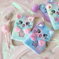 Carnet A5 anti-stress en peluche mignon pour enfants, idéal pour les étudiants et les professionnels