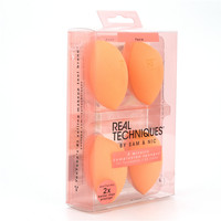 Boîte cosmétique en plastique en gros pour éponge de maquillage, houppette, emballage personnalisé couleur et forme PVC, OEM/ODM disponible