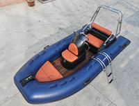 Bateau pneumatique à grande vitesse RIB390C personnalisé pour 5 personnes, en PVC/HYPALON de 1,2 mm, pour la plongée, le canoë et la pêche
