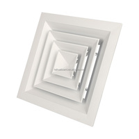 Diffuseur d'air carré en aluminium pour les registres et les grilles d'alimentation du système HVAC
