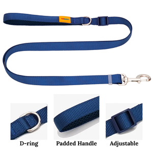 <span class=keywords><strong>Correa</strong></span> Profesional <span class=keywords><strong>para</strong></span> <span class=keywords><strong>Perros</strong></span> - Nailon <span class=keywords><strong>de</strong></span> Alta Densidad con Anillo en D y Mango Acolchado, Longitud Ajustable <span class=keywords><strong>para</strong></span> Control <span class=keywords><strong>de</strong></span> Entrenamiento - Product Image 3