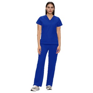 Women's Scrub Suit Set Split Knitted Breathable Uniform For Hospital Dental Beauty Salon Work Wear S XXL - Product Image 5