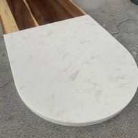Produits Innovants Nouveautés 2026 Planche à découper en marbre et bois de petite taille au design moderne pour accessoires de cuisine