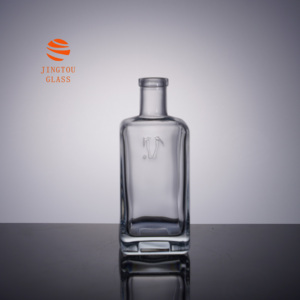 Botellas de Vino Cuadradas de Vidrio Transparente Personalizables de 500 ml y 700 ml, Aptas para Whisky, <span class=keywords><strong>Vodka</strong></span> y Brandy - Product Image 2