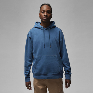 Sudadera con Capucha de Forro Polar Azul Cielo para Hombre, Corte Regular, con Bolsillo Delantero y Diseño Bordado, para Uso Casual en Invierno - Product Image 1