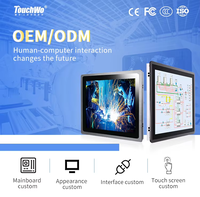 Écran tactile interactif capacitif de 32, 43 et 55 pouces avec verre HD 4K pour moniteur PC tout-en-un commercial Linux