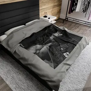 BTS Jungkook Abs terciopelo franela polar Blanketbts Jimin tamaño grande personalizado impreso manta para cama