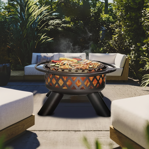 หลุมไฟเหล็กน้ำหนักเบาแบบพกพาขนาดกะทัดรัดเหมาะสำหรับนักเดินทางเพลิดเพลินกับการตั้งแคมป์และปิกนิกกลางแจ้งด้วยความอบอุ่นอย่างปลอดภัย - Product Image 1