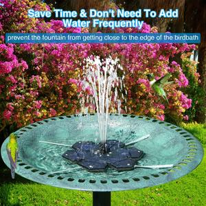 2023 Upgrade 3.5W 2000Mah Batterij Zonne-Energie Fonteinpomp Voor Vogelbad Zonne-Energie Watervoorziening Met Lichte Kolibrie Zonne-Water - Product Image 5