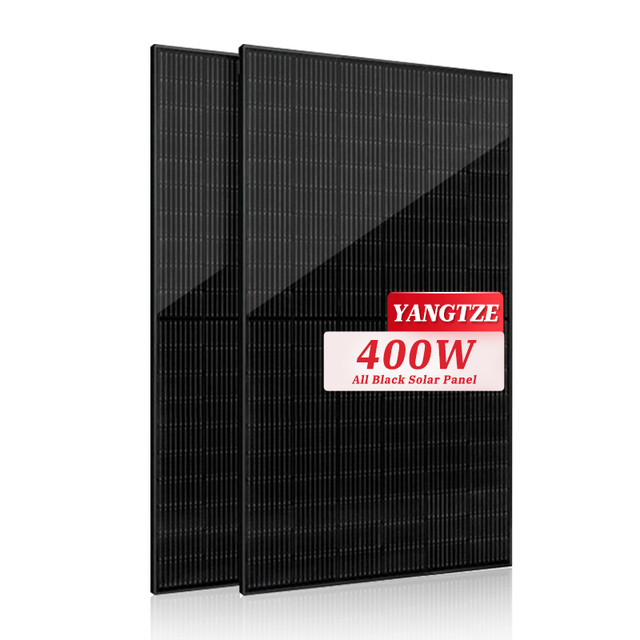 Yangtze Factory Wholesale Solar Panels 400 Watt All Black Solar Panels for Home