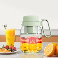 Draagbare elektrische sapcentrifuge blenderbeker met handvat, grote capaciteit, oplaadbare fruitsmoothie mixer, mini-sapblender