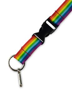 Custom <b>Polyester</b> <b>Lanyard</b> with Personalized Card Holder Neck Strap Promotional Rainbow Sublimation and Hook Accessories - Product Image 3